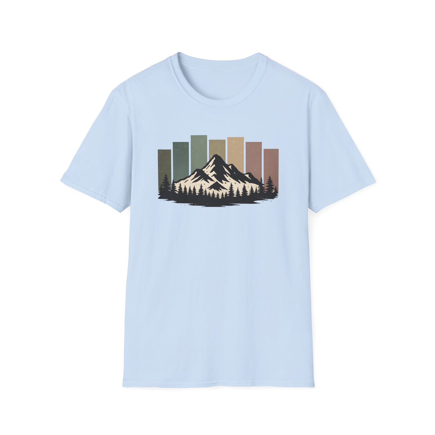 Mountain Peak Earth Tones T-shirt