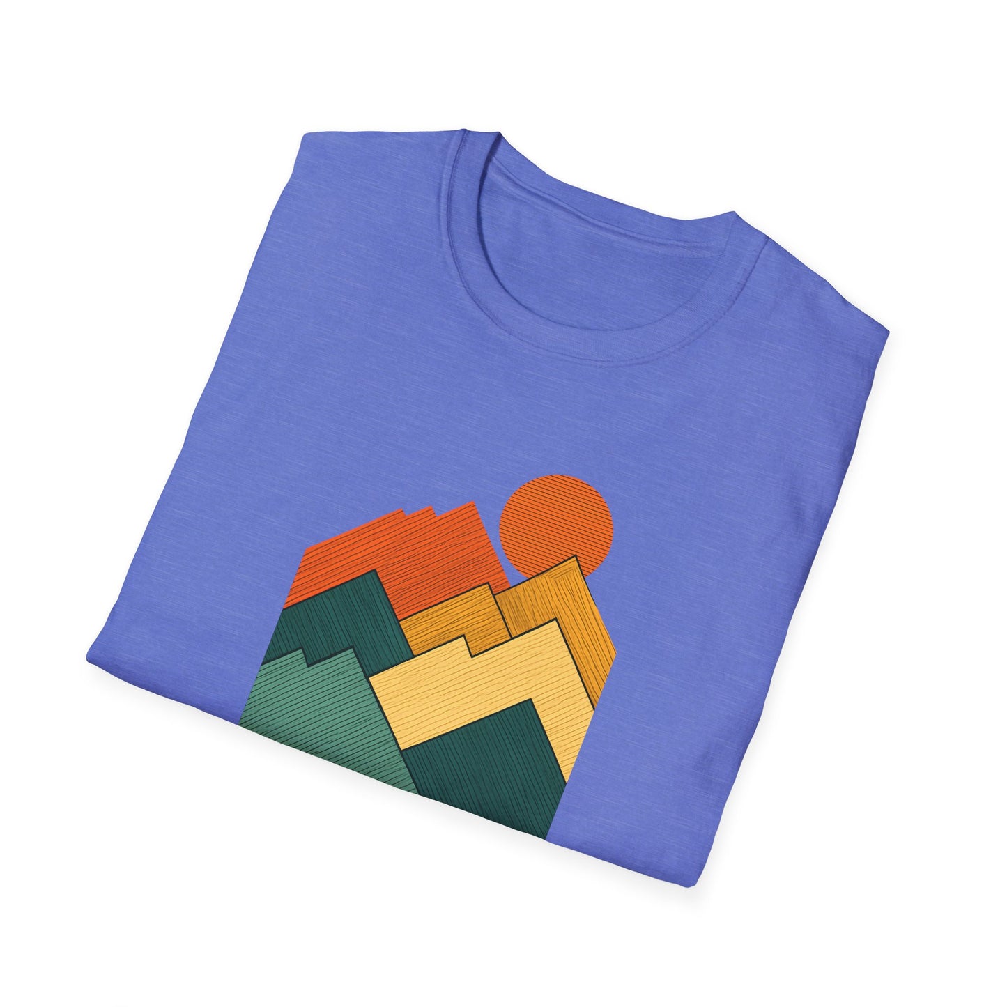Sunset Over Lined Mountains T-shirt