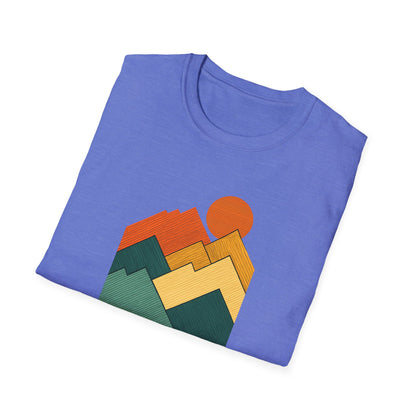 Sunset Over Lined Mountains T-shirt