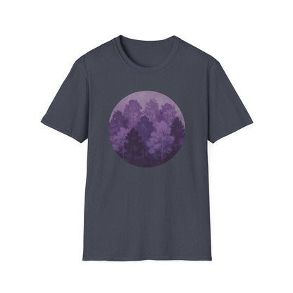 Purple Forest Oil Painting T-shirt