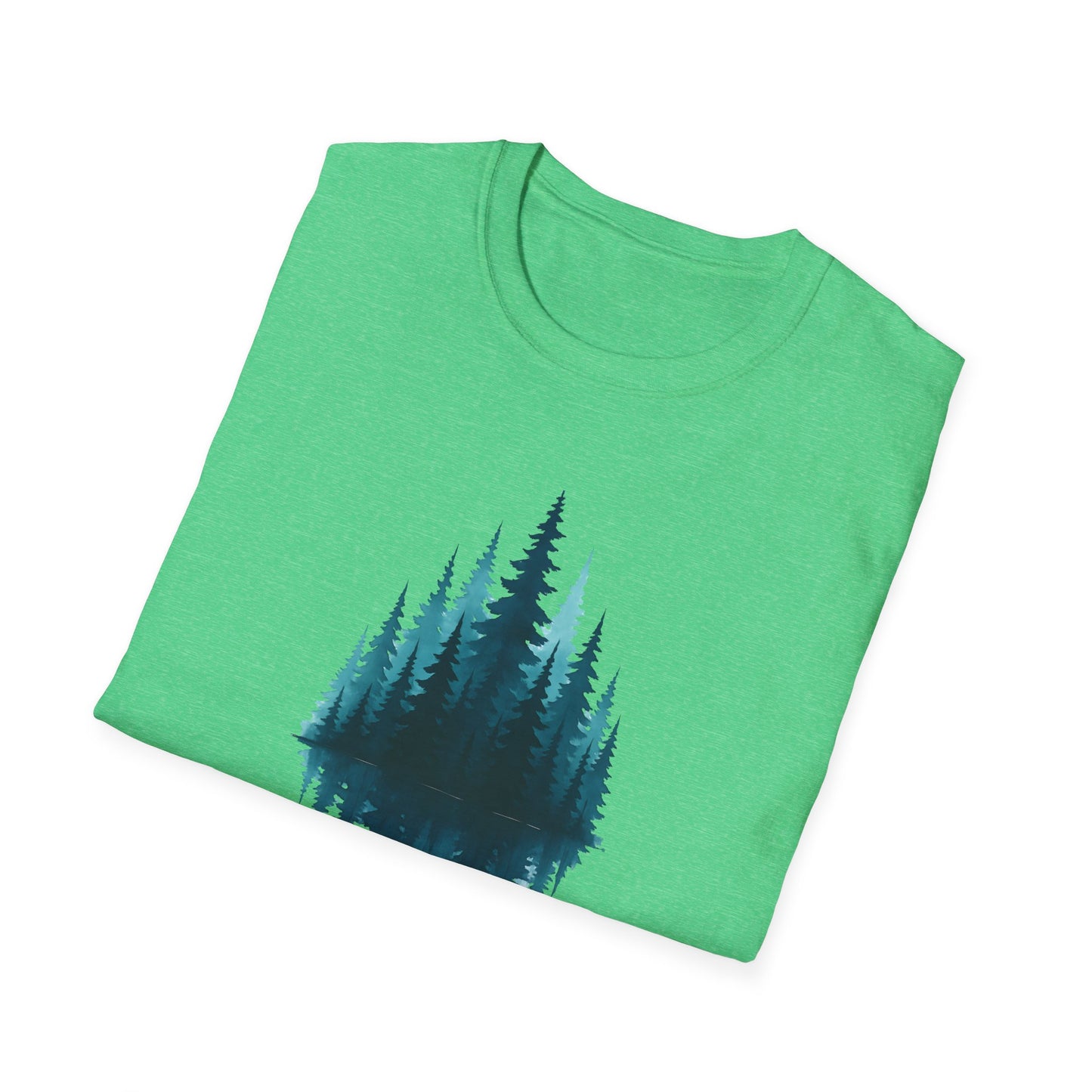Mirrored Pine Teal Forest T-shirt
