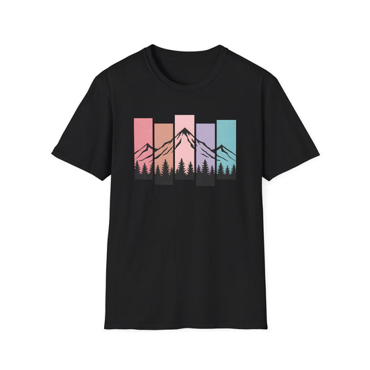 Retro Sunset Vertical Pastels T-shirt