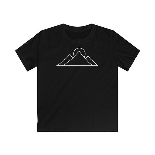 Children's Minimalist Mountain Sunrise T-shirt