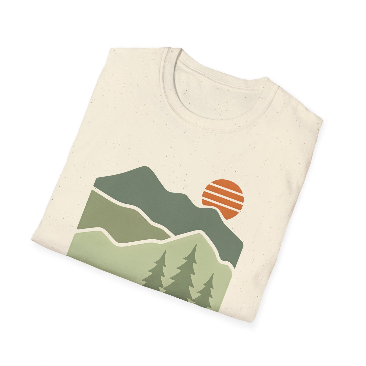 Striped Sun Over Mountain Layers T-shirt
