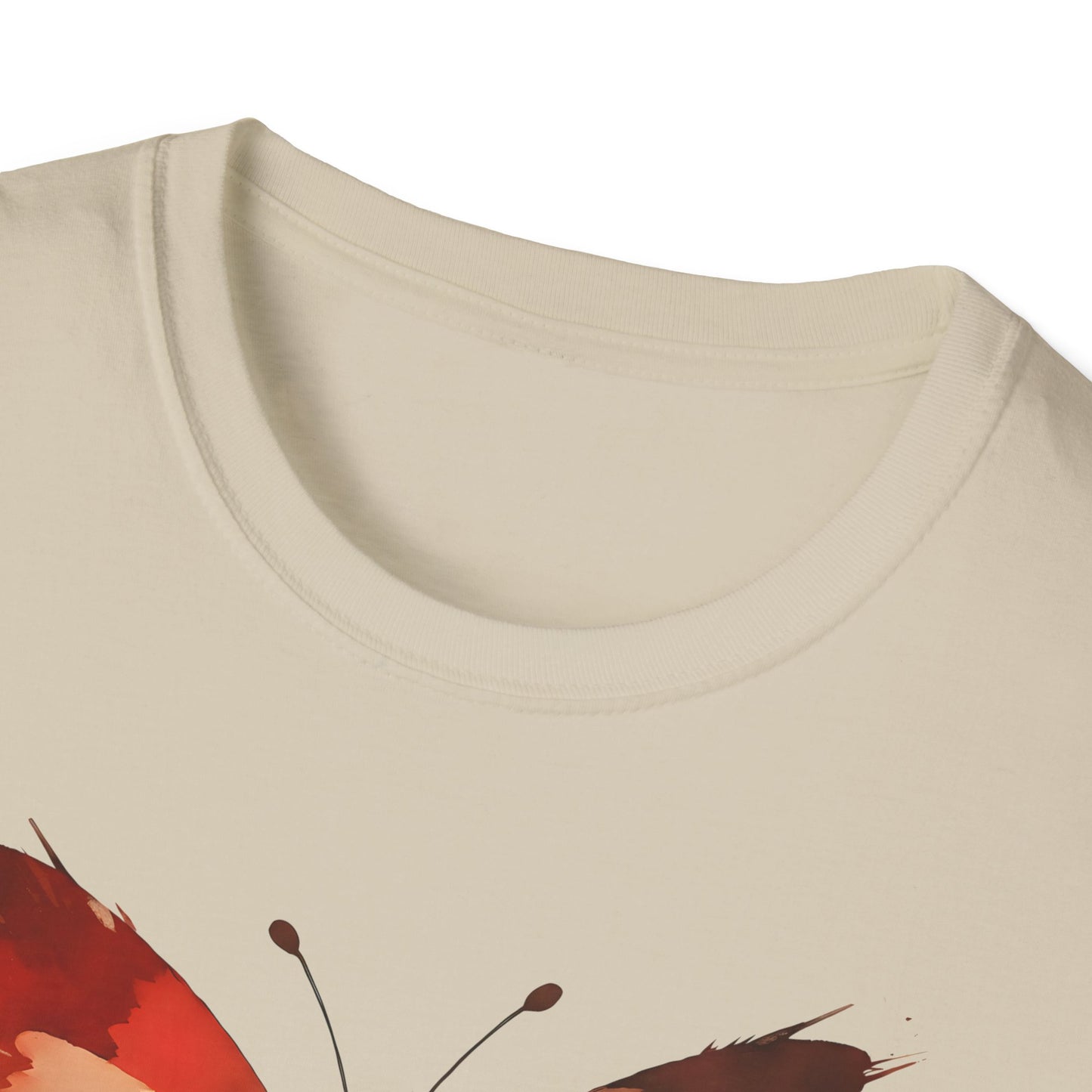 Watercolor Red Butterfly