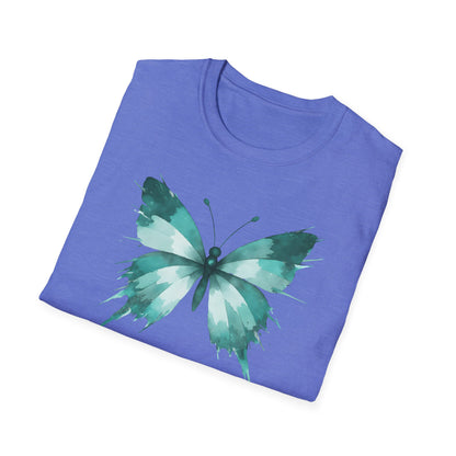 Butterfly Teal Watercolor