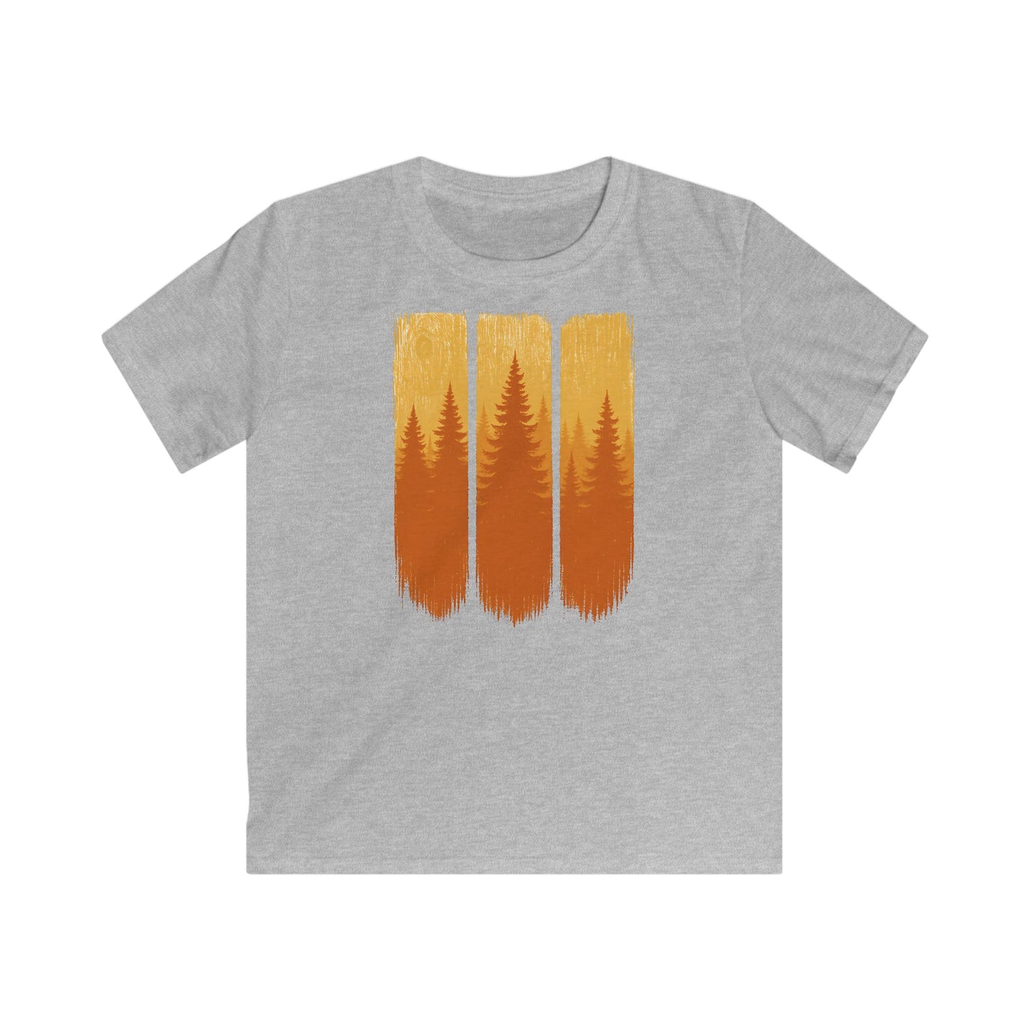 Children's Forest Sunset Brushstrokes T-shirt