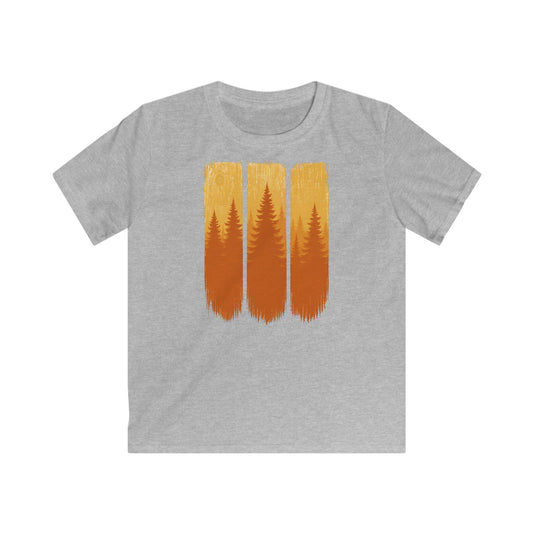 Children's Forest Sunset Brushstrokes T-shirt
