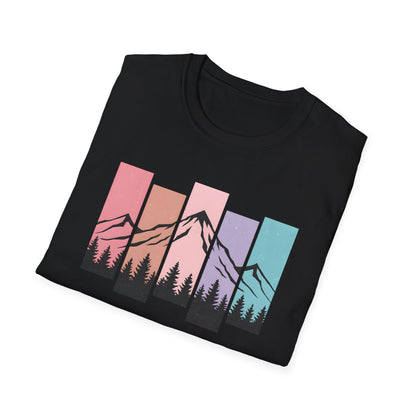 Retro Sunset Vertical Pastels T-shirt
