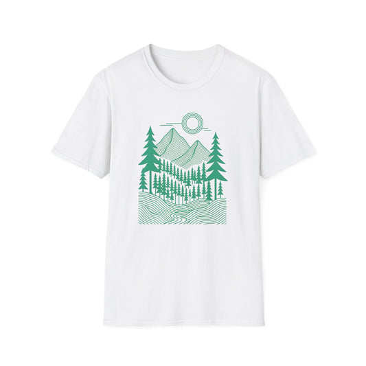 Geometrical Landscape Teal