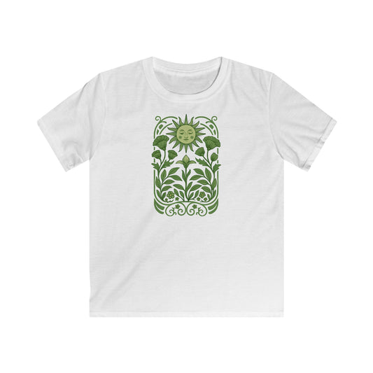 Children’s Serene Green Sunflower T-shirt