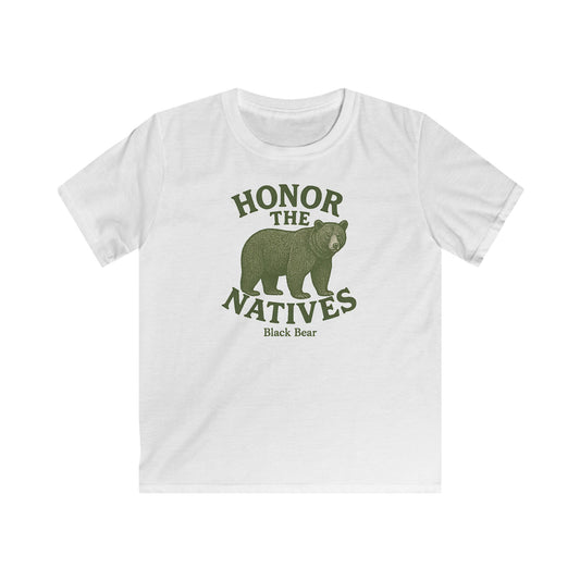 Children's Honor The Natives Black Bear T-shirt