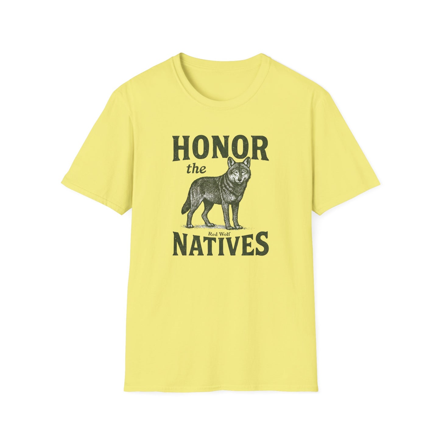 Honor The Natives Red Wolf