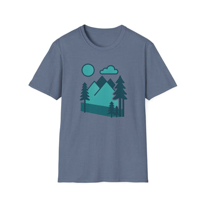 Minimalist Mountain Landscape T-shirt