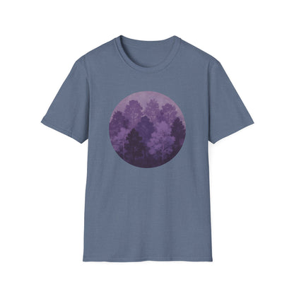 Purple Forest Oil Painting T-shirt
