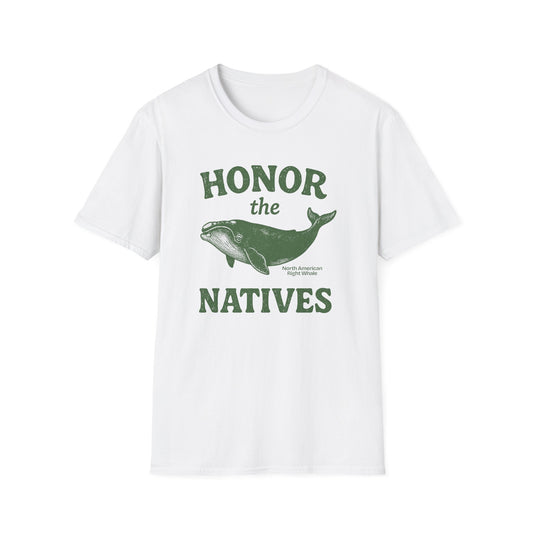 Honor The Natives Right Whale T-shirt