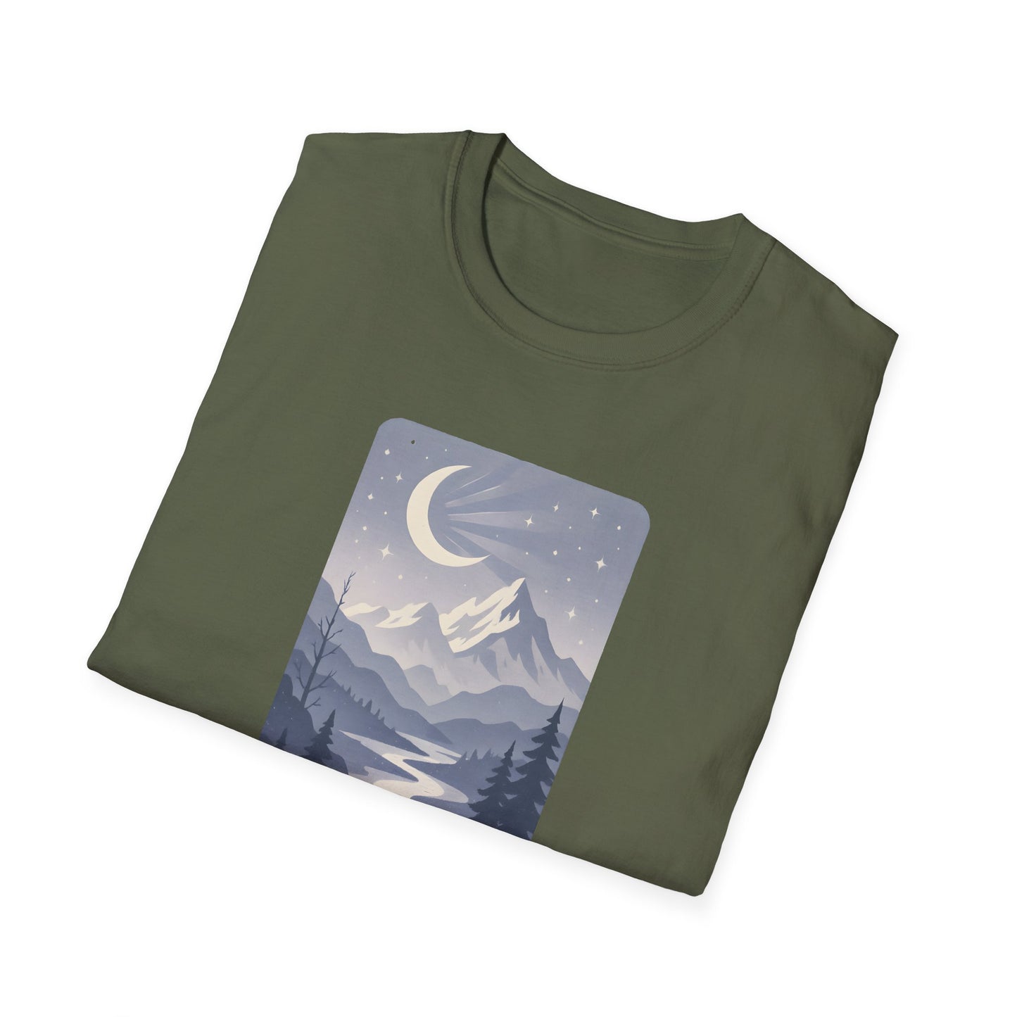 Moonlit Mountain Valley T-shirt