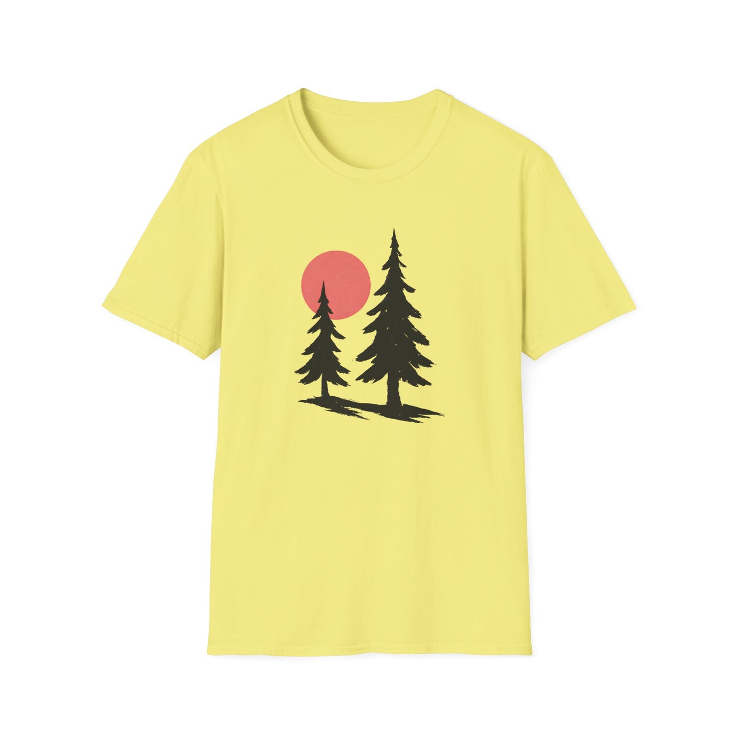 Serene Pines Under Sunset T-shirt