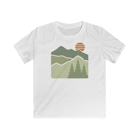 Children’s Striped Sun Over Mountain Layers T-shirt