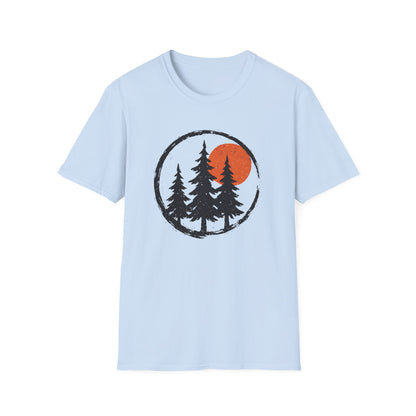 Sunset Pines Ink Stamp T-shirt