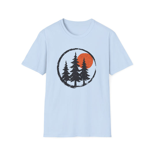 Sunset Pines Ink Stamp T-shirt