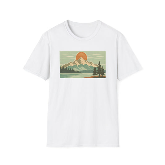 Retro Midday Mountain Peak T-shirt