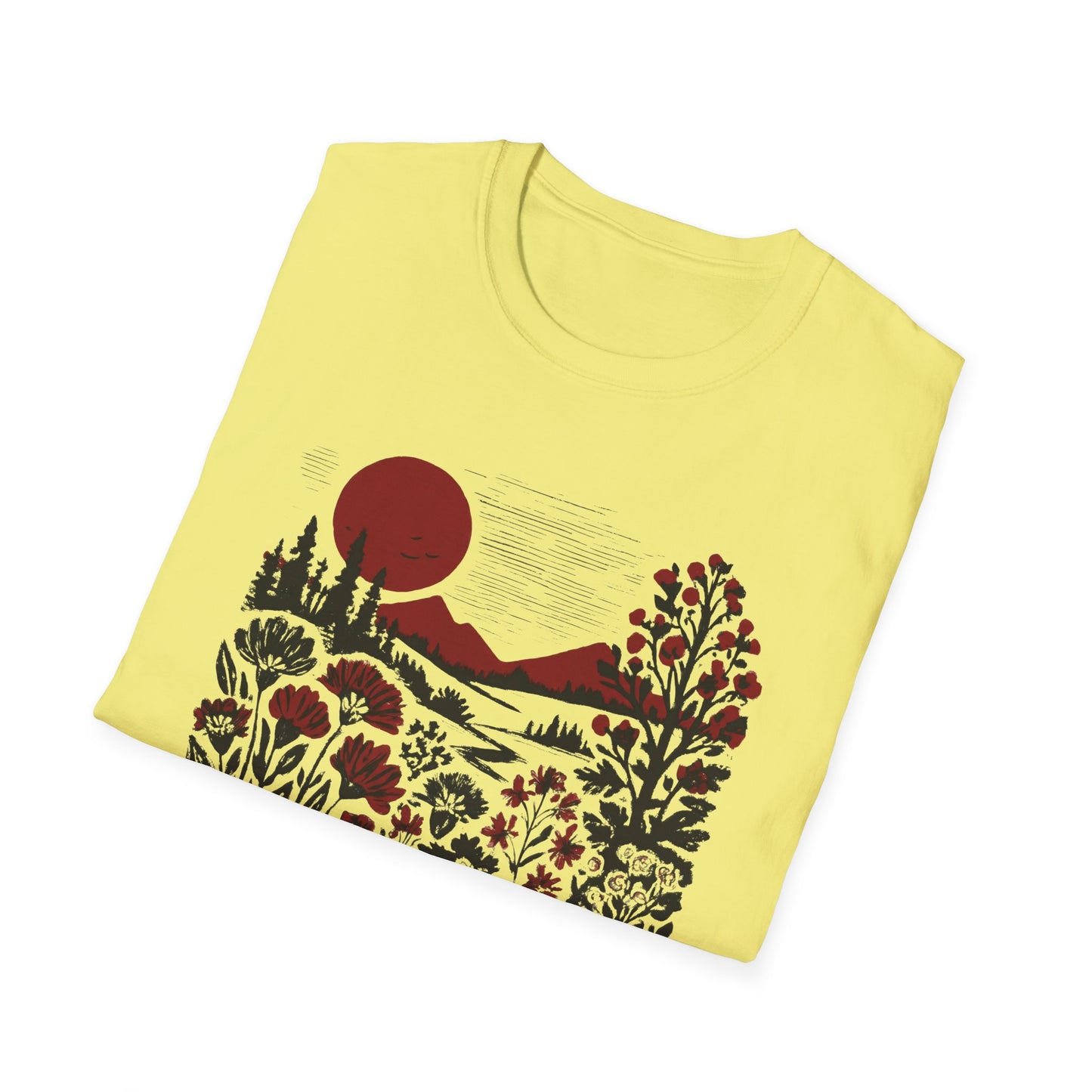 Burgundy Sunset Flora T-shirt