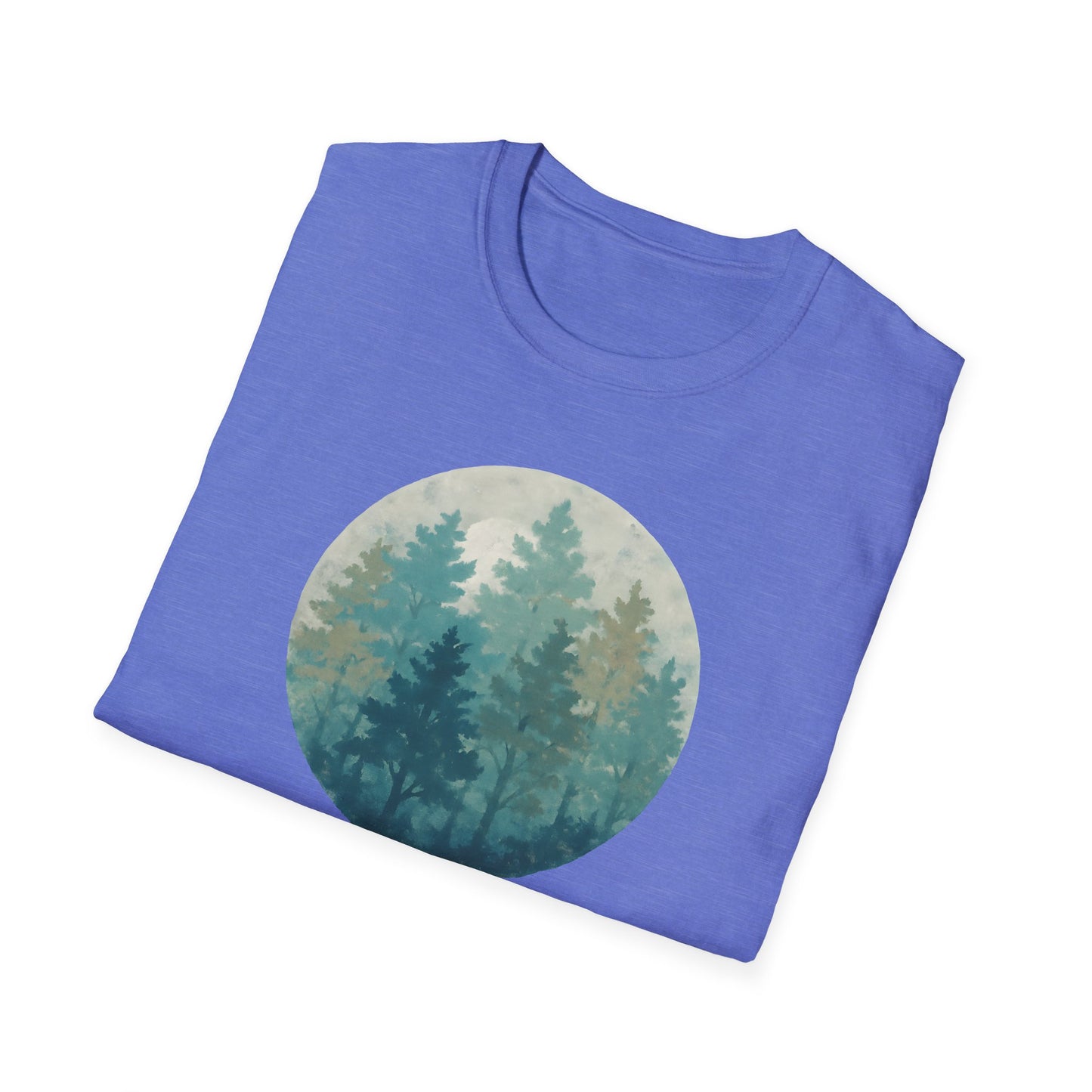 Forest Oil Painting Teals