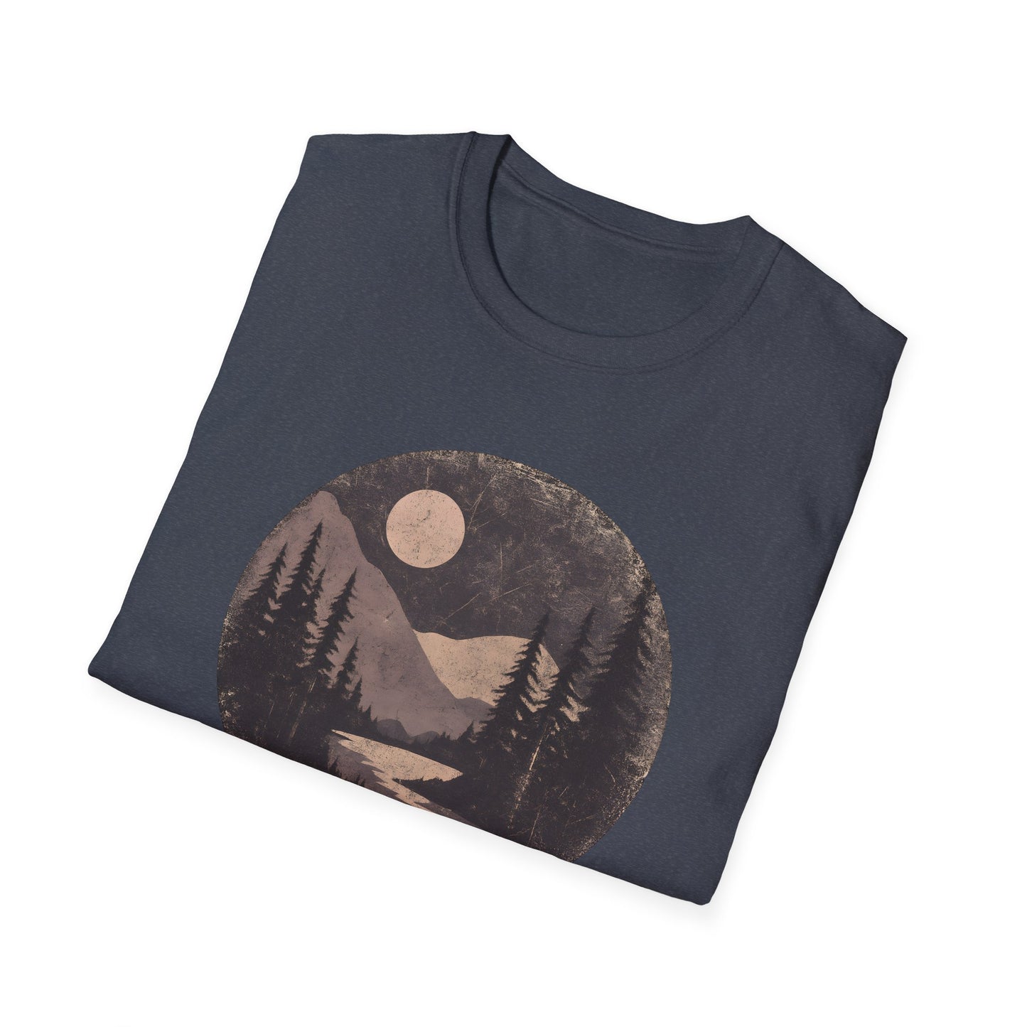 Vintage Moonlit Mountain Valley T-shirt