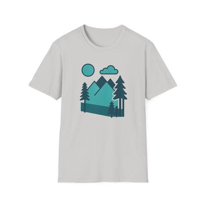 Minimalist Mountain Landscape T-shirt