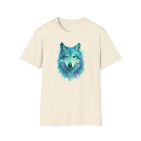 Watercolor Wolf Portrait
