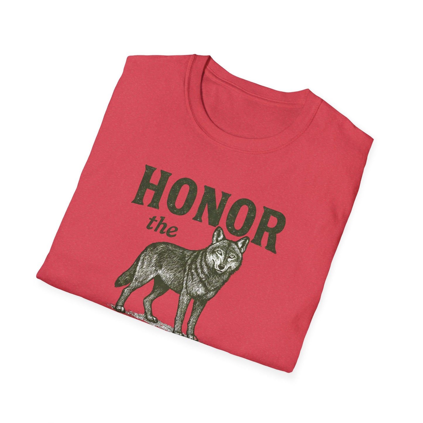 Honor The Natives Red Wolf