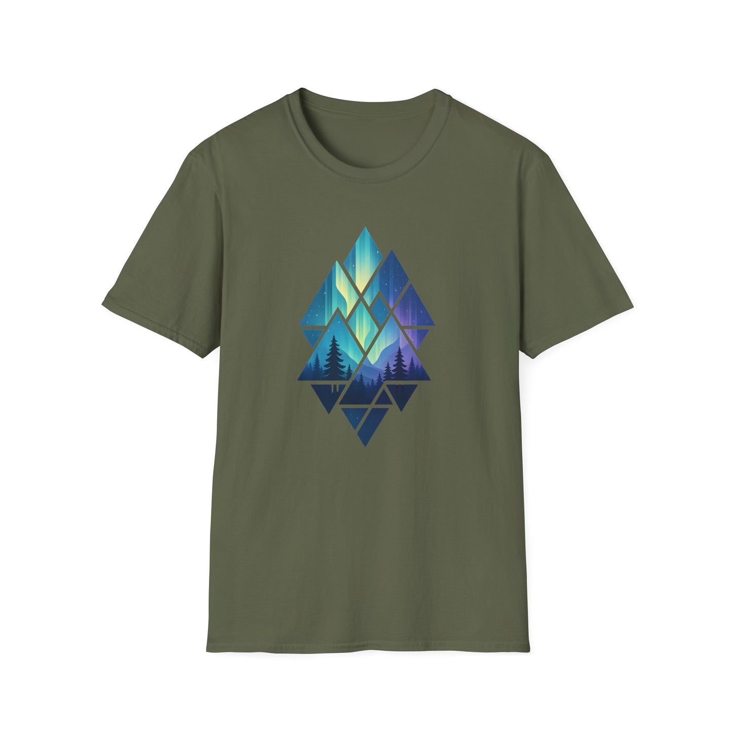 Geometric Diamond Aurora T-shirt