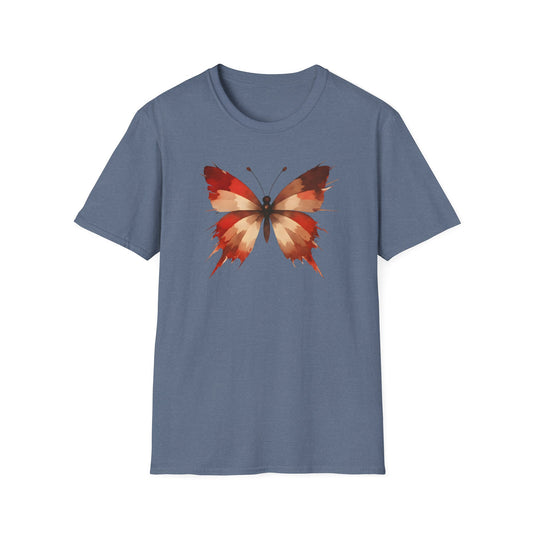 Watercolor Red Butterfly