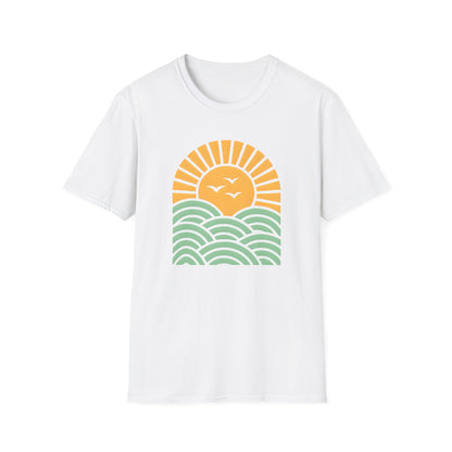 Sunrise Over Serene Waves T-shirt