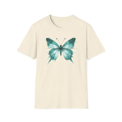 Butterfly Teal Watercolor