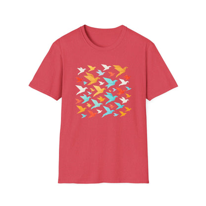 Origami Flock Of Birds T-shirt