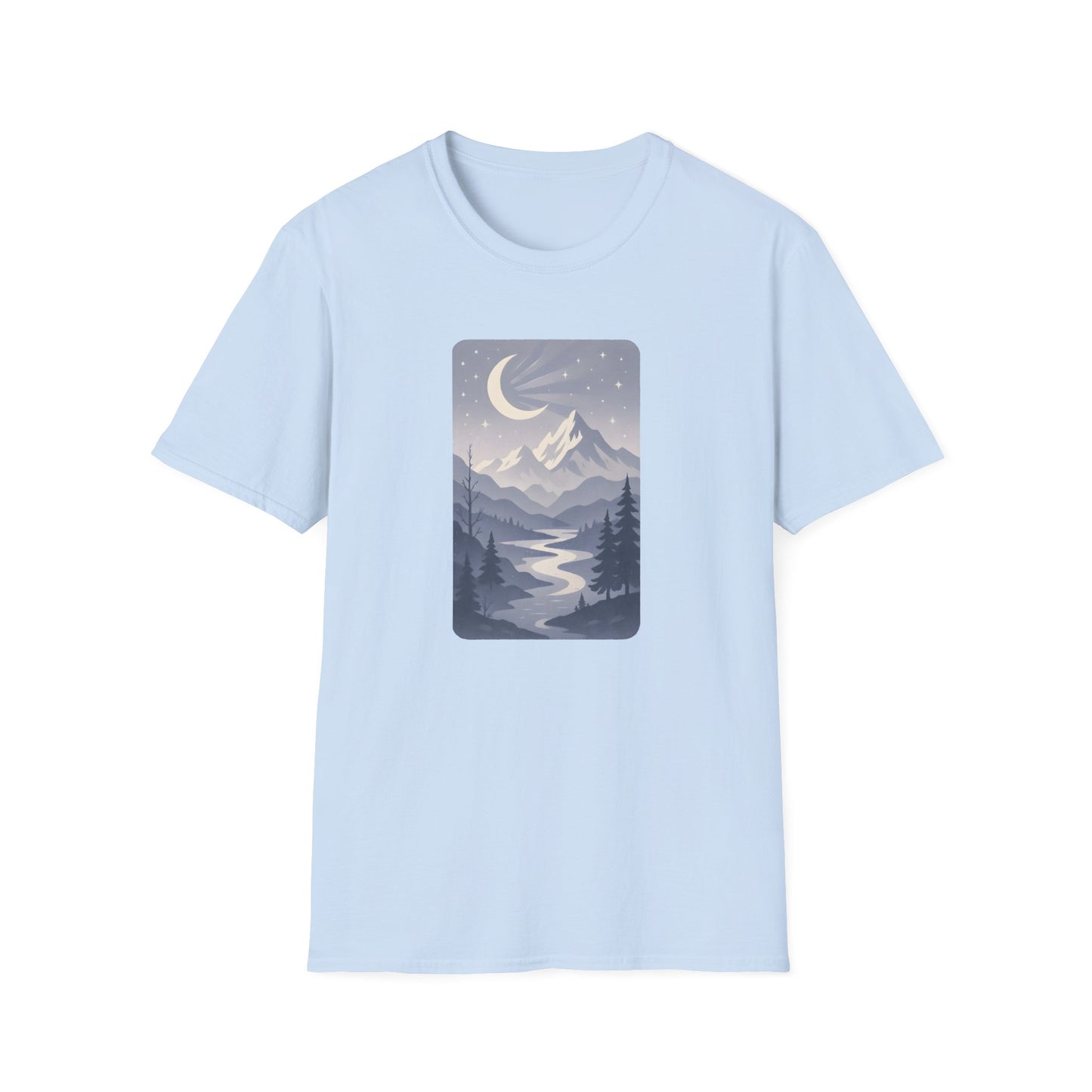 Moonlit Mountain Valley T-shirt