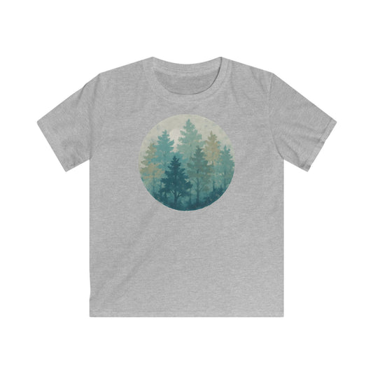 Children's Forest in Teals T-shirt