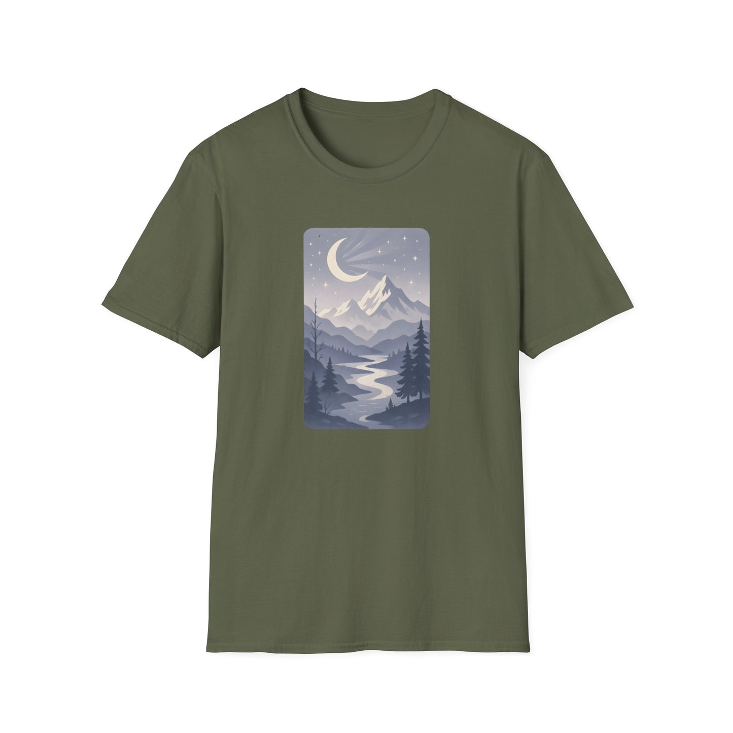 Moonlit Mountain Valley T-shirt
