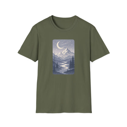 Moonlit Mountain Valley T-shirt