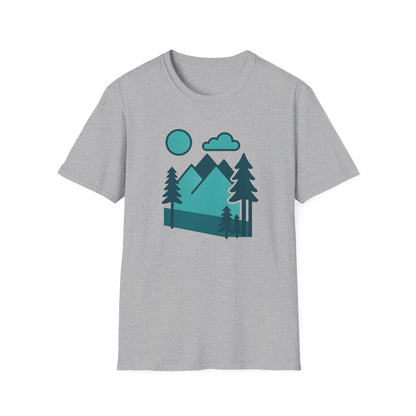Minimalist Mountain Landscape T-shirt