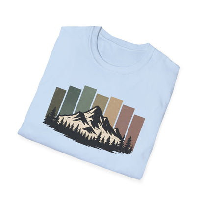 Mountain Peak Earth Tones T-shirt