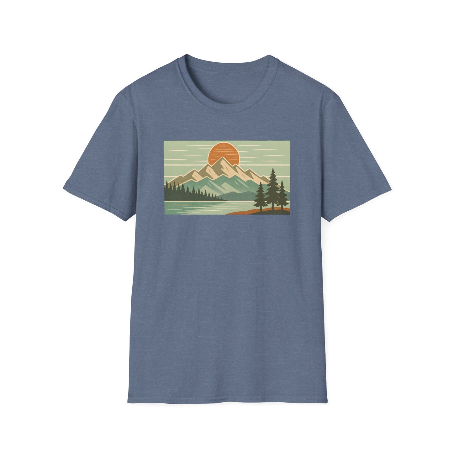 Retro Midday Mountain Peak T-shirt