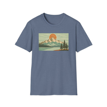 Retro Midday Mountain Peak T-shirt
