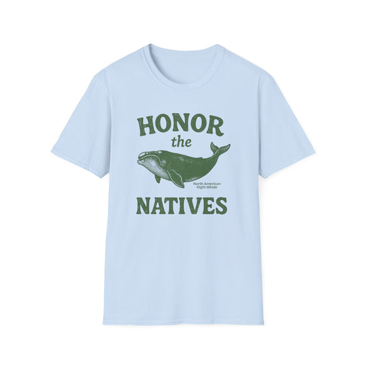 Honor The Natives Right Whale T-shirt