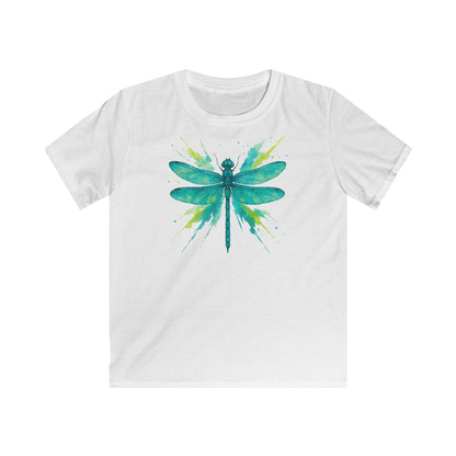 Children's Dragonfly Teal Splash T-shirt