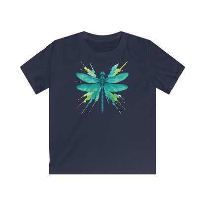 Children's Dragonfly Teal Splash T-shirt