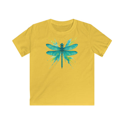 Children's Dragonfly Teal Splash T-shirt
