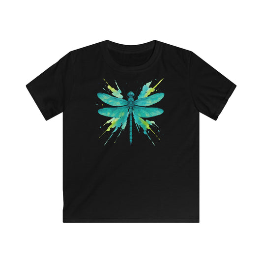 Children's Dragonfly Teal Splash T-shirt